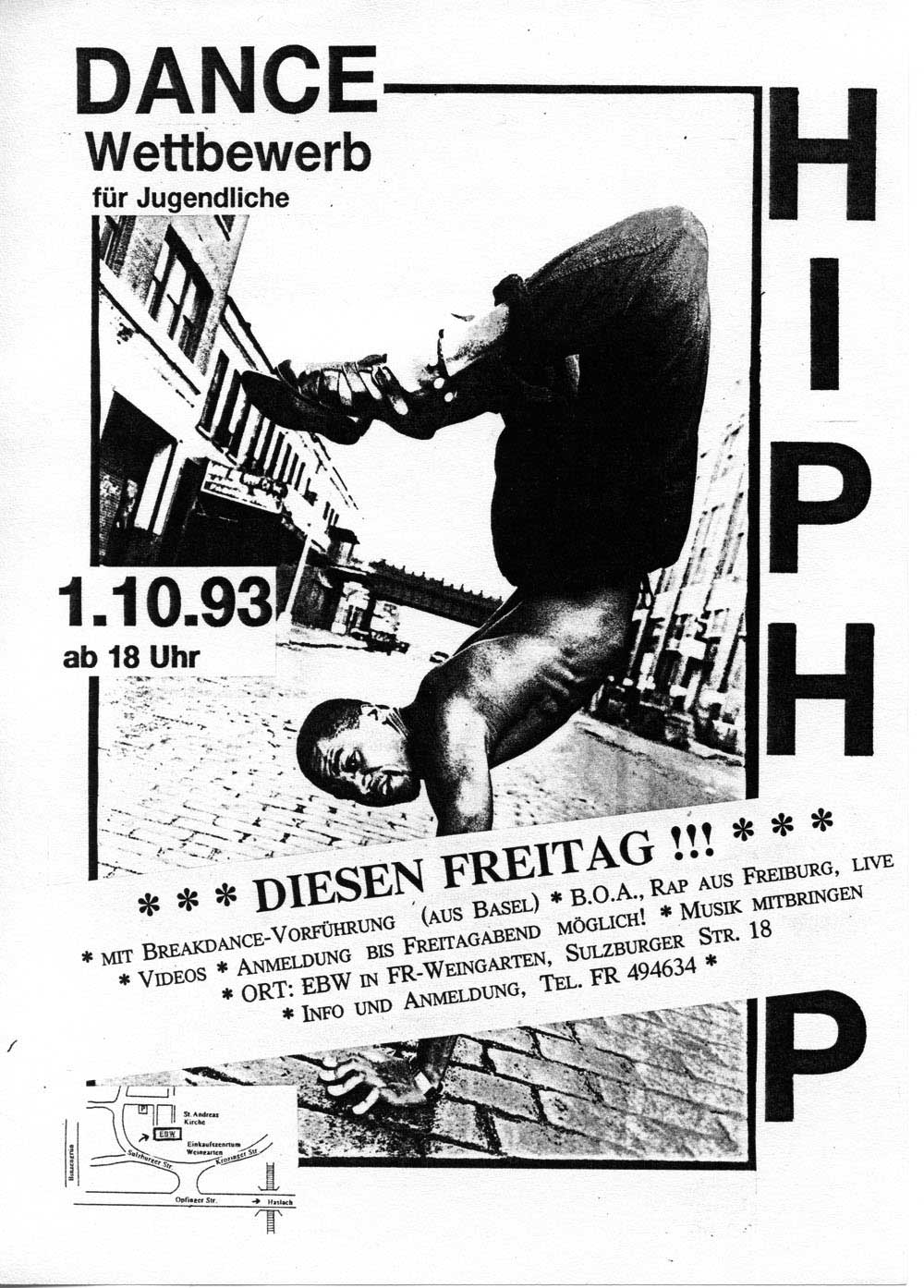 In einer HipHop-Comptetition 1993 saßen echte Größen aus der Hiphop-Szene in der Jury.